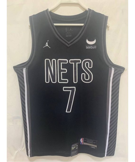 Camiseta Kevin Durant #7 Brooklyn Nets 22/23 Negro