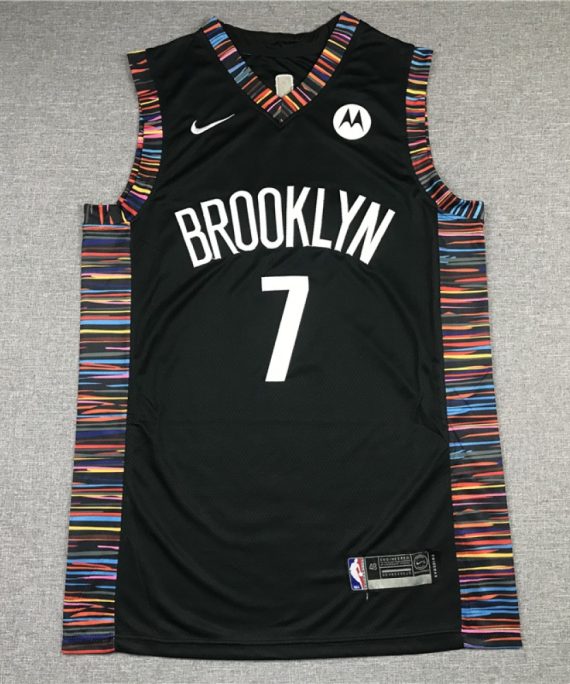 Camiseta Kevin Durant #7 Brooklyn Nets Negro City Edition