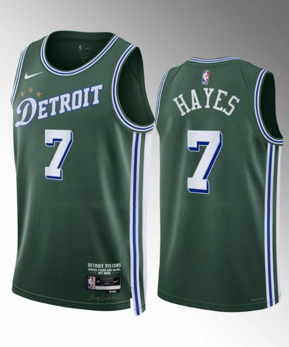 Camiseta Killian Hayes #7 Detroit Pistons 2022-23 City Edition Verde