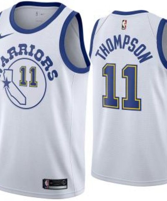 Camiseta Klay Thompson #11 Golden State Warriors 18/19 Blanco Classic Edition