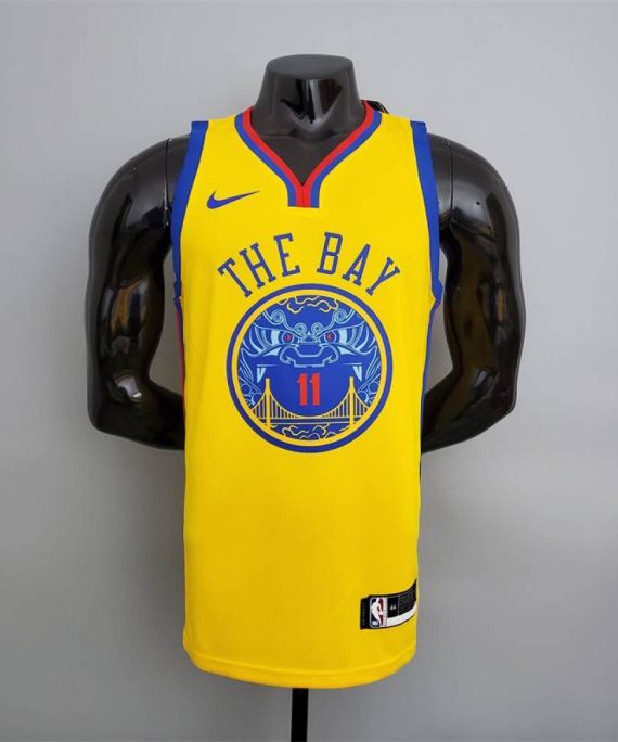 Camiseta Klay Thompson #11 Golden State Warriors City Edition Amarillo