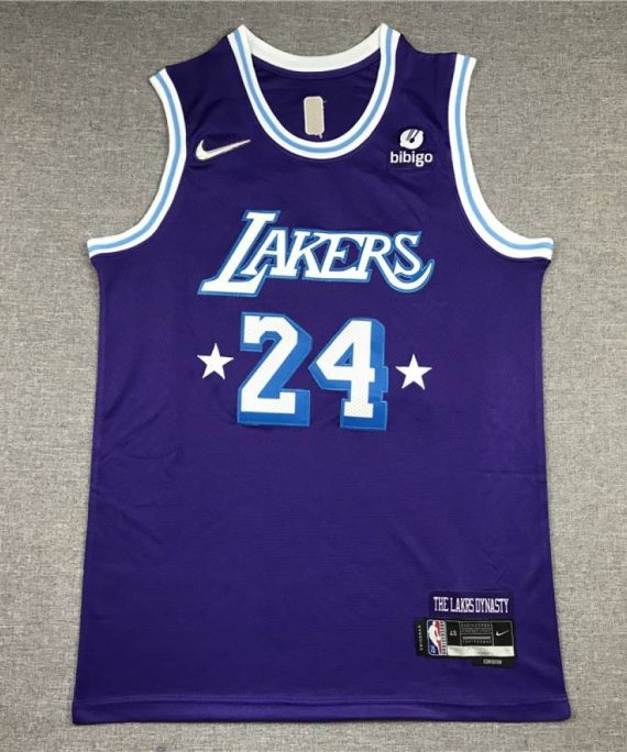 Camiseta Kobe Bryant #24 Los Angeles Lakers 2022 City Edition Púrpura
