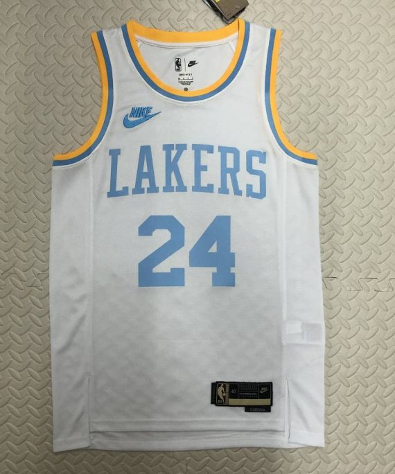 Camiseta Kobe Bryant #24 Los Angeles Lakers 2023 Blanco Classic Edition