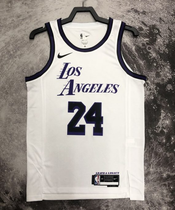 Camiseta Kobe Bryant #24 Los Angeles Lakers 2023 City Edition Blanco