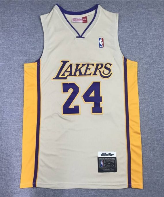 Camiseta Kobe Bryant #24 Los Angeles Lakers Beige