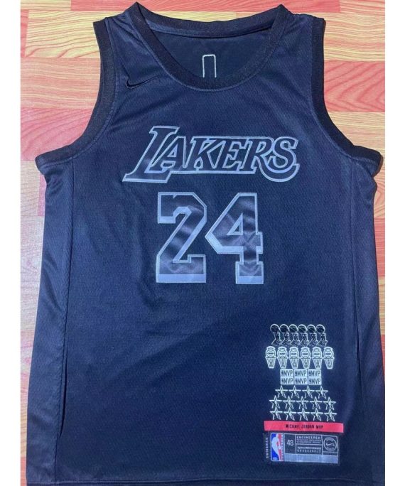 Camiseta Kobe Bryant #24 Los Angeles Lakers Negro