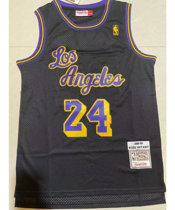 Camiseta Kobe Bryant #24 Los Angeles Lakers Negro Classic Edition