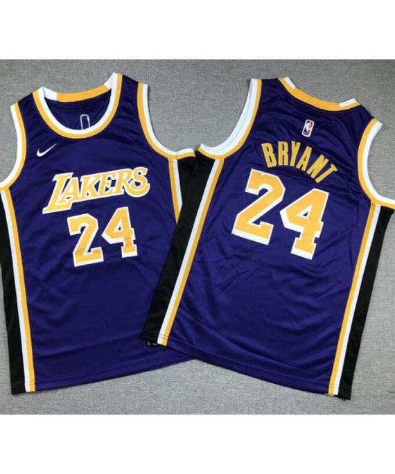 Camiseta Kobe Bryant #24 Los Angeles Lakers Púrpura Niño