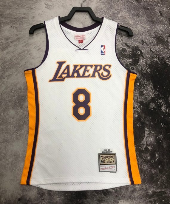 Camiseta Kobe Bryant #8 Los Angeles Lakers 2003/04 Blanco