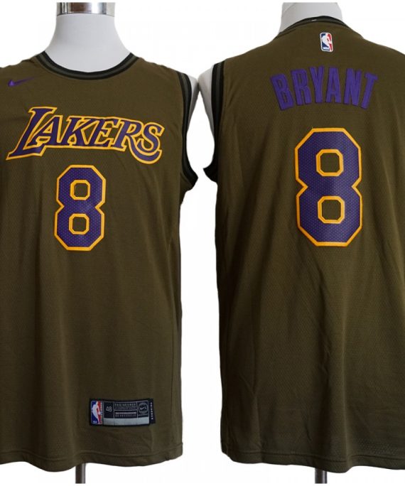 Camiseta Kobe Bryant #8 Los Angeles Lakers 18/19 Verde City Edition