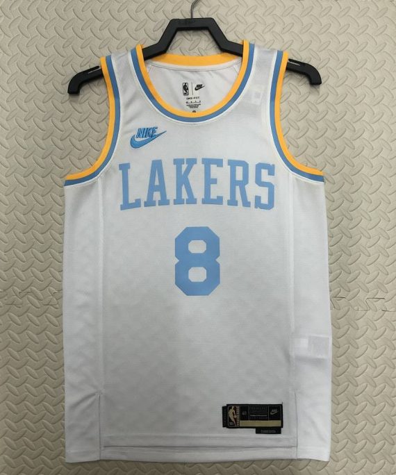 Camiseta Kobe Bryant #8 Los Angeles Lakers 2023 Blanco