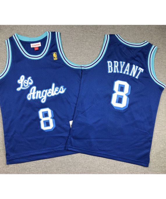 Camiseta Kobe Bryant #8 Los Angeles Lakers Azul Niño