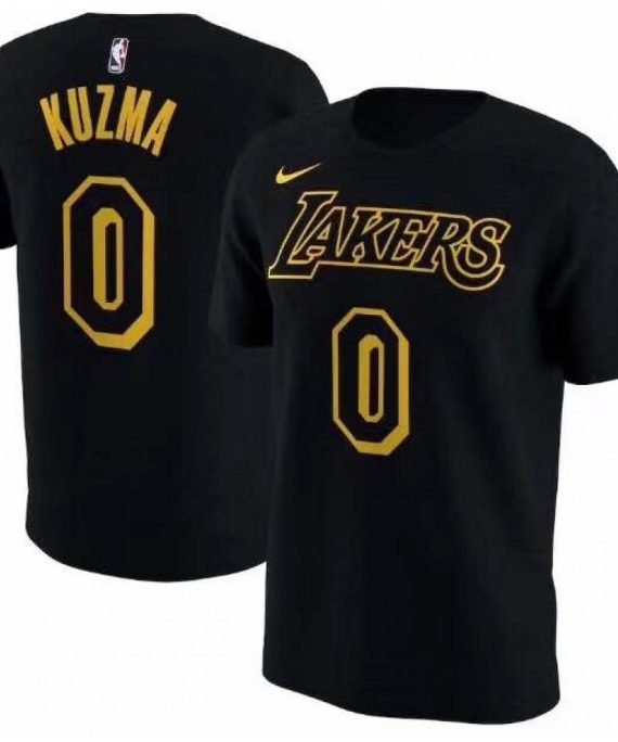 Camiseta Kyle Kuzma #0 Los Angeles Lakers Negro