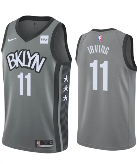 Camiseta Kyrie Irving #11 Brooklyn Nets 2019/20 Gris Statement Edition