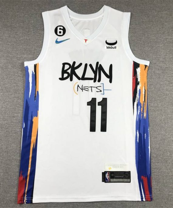 Camiseta Kyrie Irving #11 Brooklyn Nets 2023 Blanco City Edition