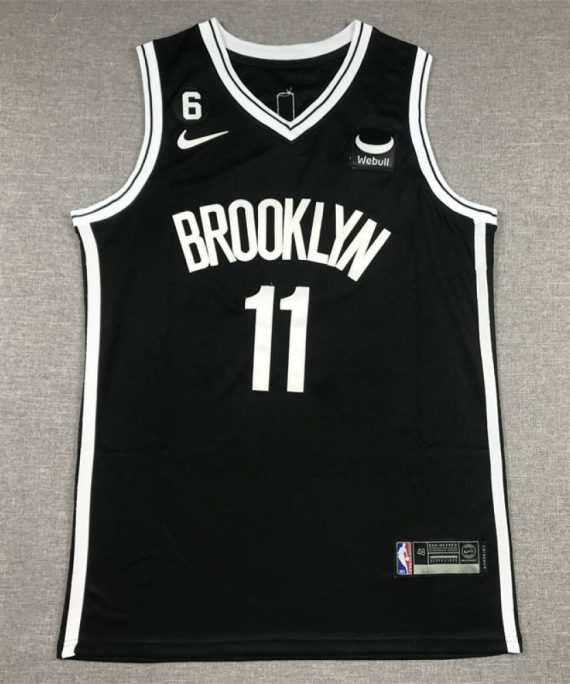 Camiseta Kyrie Irving #11 Brooklyn Nets 2023 Negro