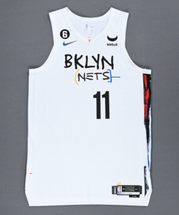 Camiseta Kyrie Irving #11 Brooklyn Nets 22/23 Blanco City Edition