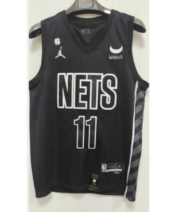 Camiseta Kyrie Irving #11 Brooklyn Nets 22/23 Negro