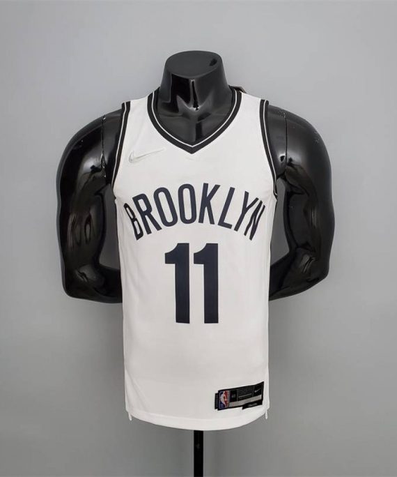Camiseta Kyrie Irving #11 Brooklyn Nets Edición 75 Aniversario Blanco