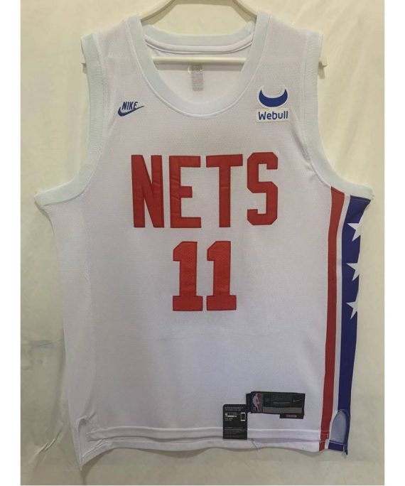 Camiseta Kyrie Irving #11 Brooklyn Nets Clásico Edition Blanco