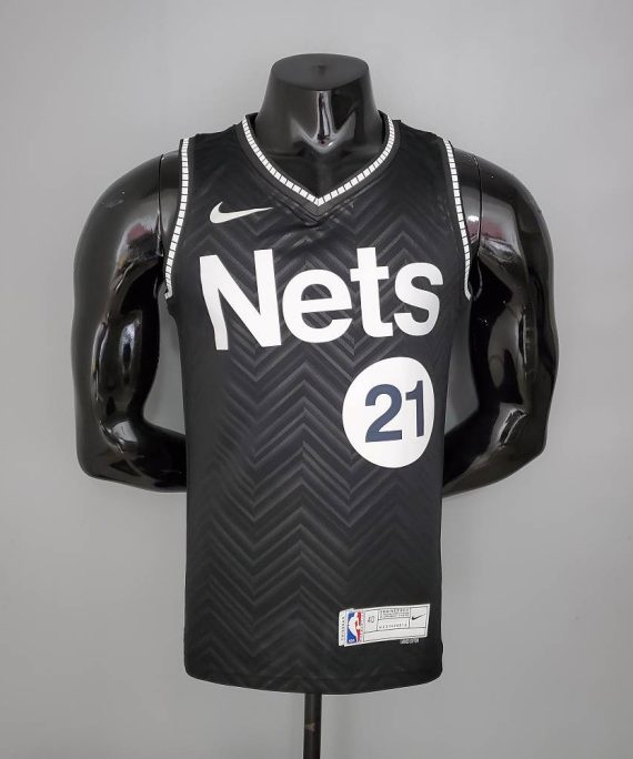 Camiseta LaMarcus Aldridge #21 Brooklyn Nets 2021 Earned Edition Negro