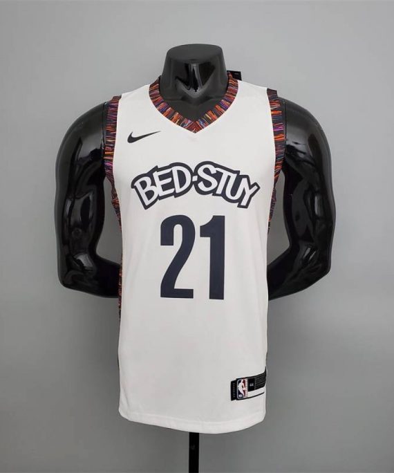 Camiseta LaMarcus Aldridge #21 Brooklyn Nets City Edition Blanco