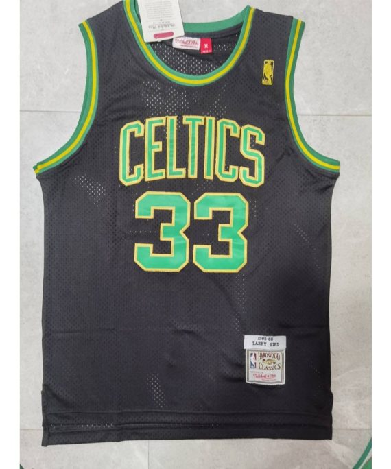 Camiseta Larry Bird #33 Boston Celtics Limited Edition Clásico Negro
