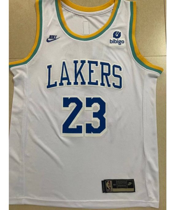Camiseta LeBron James #23 Los Angeles Lakers Blanco