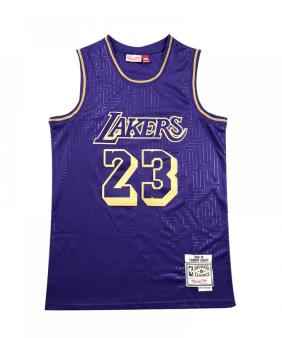 Camiseta LeBron James #23 Los Angeles Lakers Púrpura Mouse Limited Edition