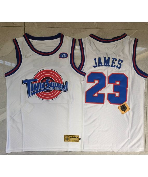 Camiseta Lebron James #23 TuneSquad Blanco