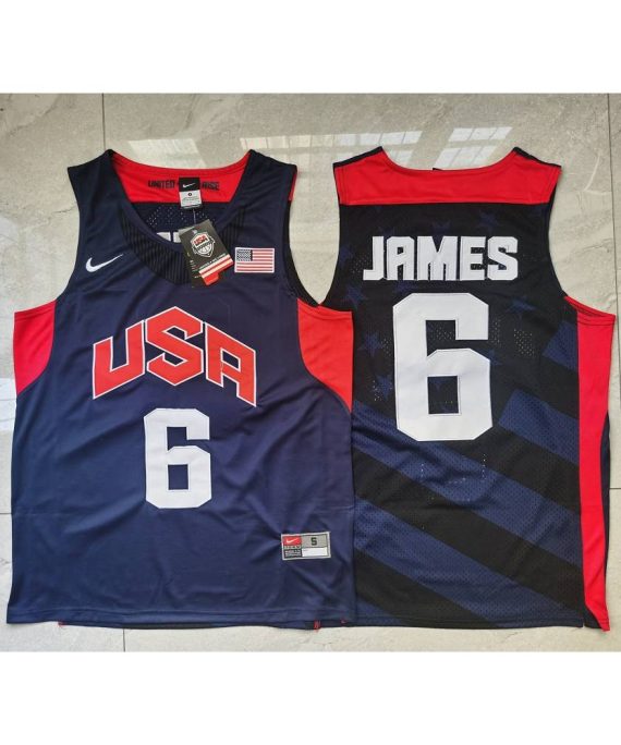 Camiseta Lebron James #6 Dream Team Azul
