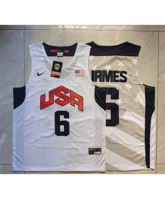 Camiseta Lebron James #6 Dream Team Blanco