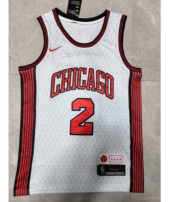 Camiseta Lonzo Ball #2 Chicago Bulls 22/23 Blanco