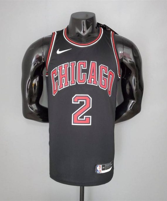 Camiseta Lonzo Ball #2 Chicago Bulls Negro