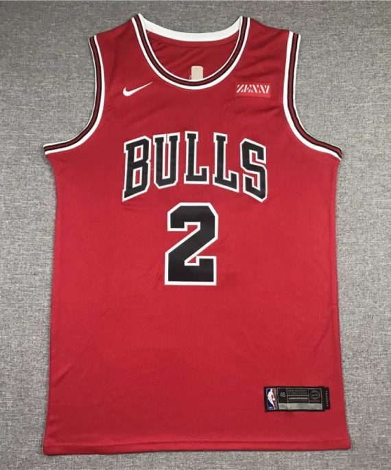 Camiseta Lonzo Ball #2 Chicago Bulls Rojo
