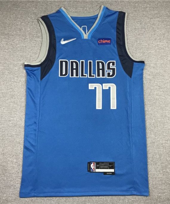 Camiseta Luka Dončić #77 Dallas Mavericks Icon Nuevo Azul