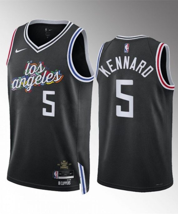 Camiseta Luke Kennard #5 Los Angeles Clippers 2023 Negro City Edition