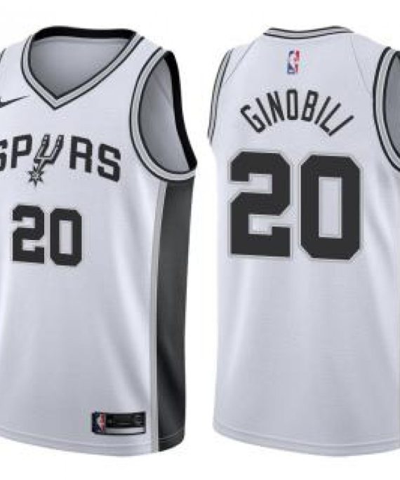 Camiseta Manu Ginobili Baloncesto #20 San Antonio Spurs 17/18 Blanco Association Edition