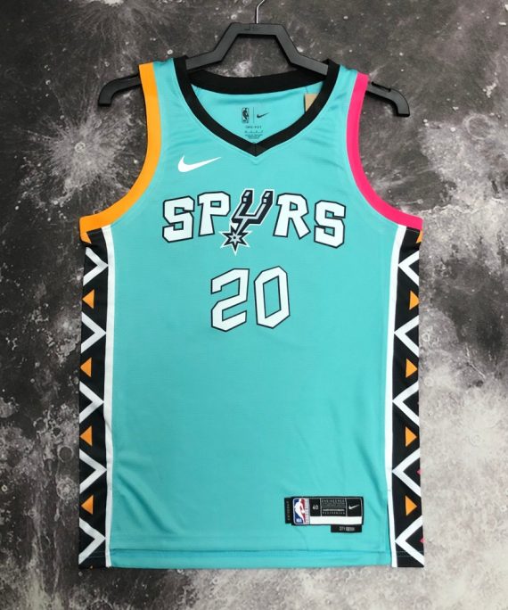 Camiseta Manu Ginobili #20 San Antonio Spurs 2023 City Edition Verde