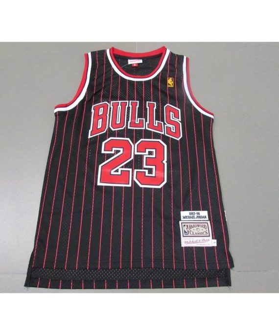 Camiseta Michael Jordan #23 Chicago Bulls Icon Oro Clásico Negro/Rojo