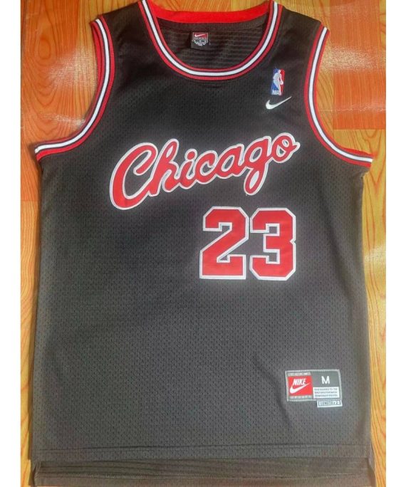 Camiseta Michael Jordan #23 Chicago Bulls Negro Classic Edition