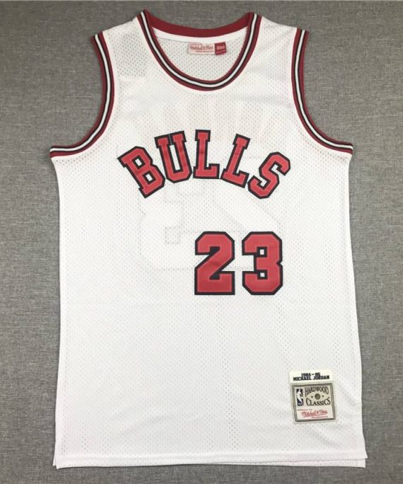 Camiseta Michael Jordan #23 Chicago Bulls Rookie Edition Blanco