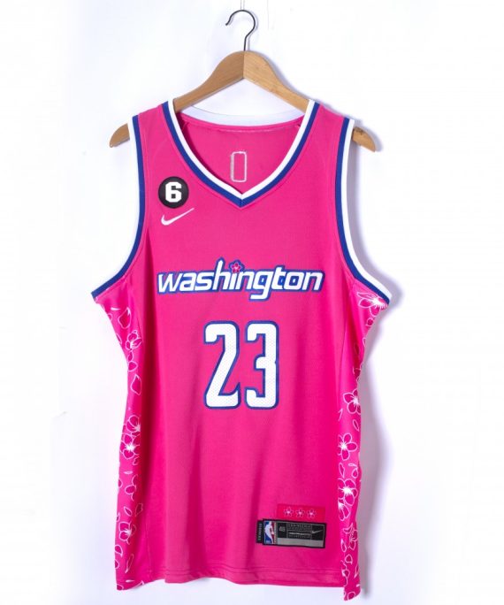 Camiseta Michael Jordan #23 Washington Wizards 2023 City Edition Rosa