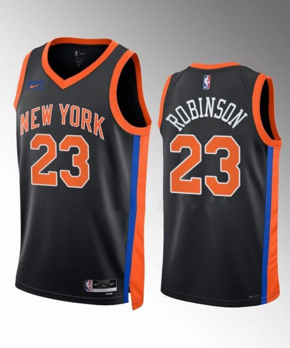 Camiseta Mitchell Robinson #23 New York Knicks 2022-23 City Edition Negro