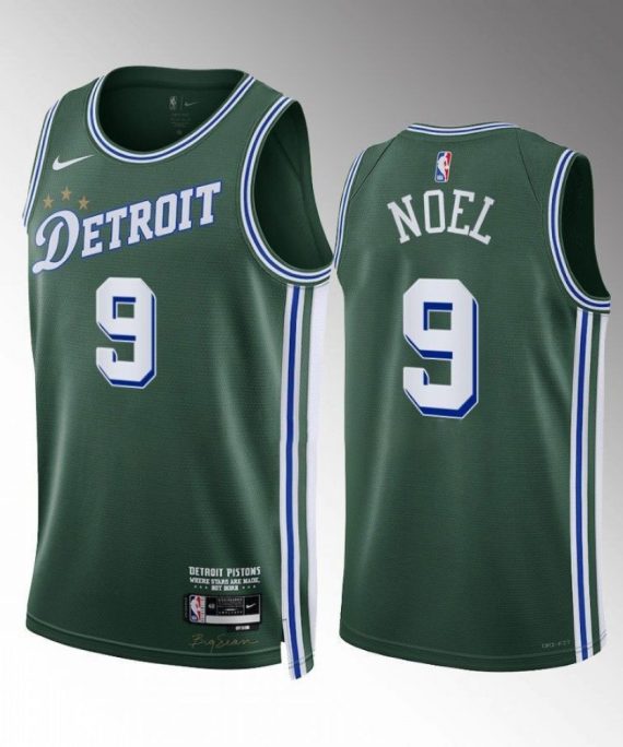 Camiseta Nerlens Noel #9 Detroit Pistons 2022-23 City Edition Verde