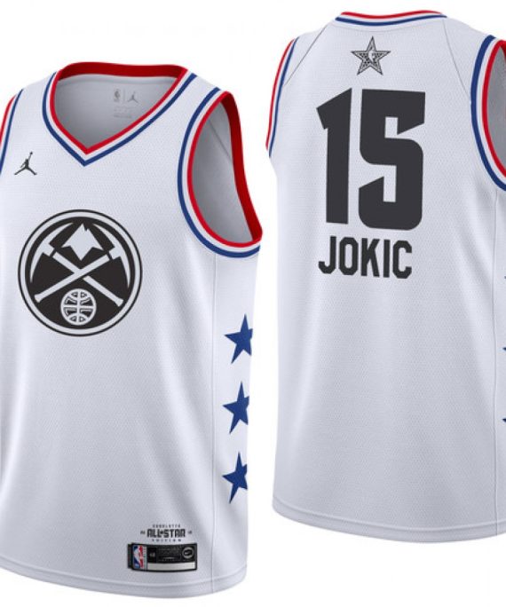 Camiseta Nikola Jokic #15 Denver Nuggets 2019 All Star Blanco
