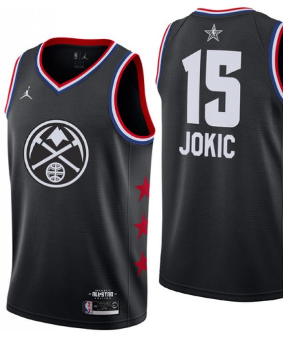 Camiseta Nikola Jokic #15 Denver Nuggets 2019 All Star Negro