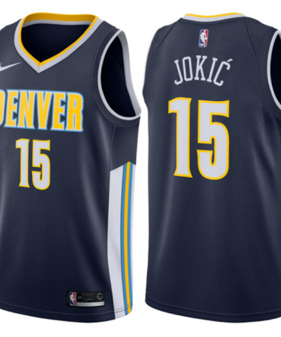 Camiseta Nikola Jokić #15 Denver Nuggets Negro Icon Edition