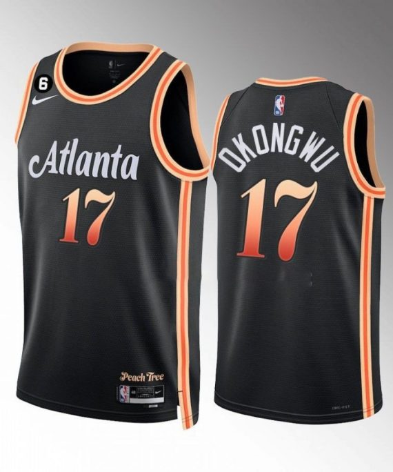 Camiseta Onyeka Okongwu #17 Atlanta Hawks 2023 City Edition Negro