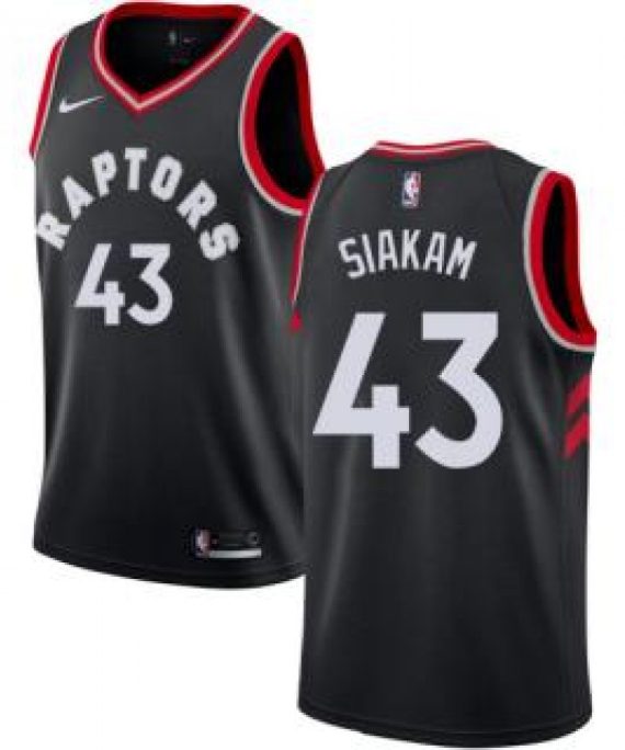 Camiseta Pascal Siakam #43 Toronto Raptors 18/19 Negro Statement Edition
